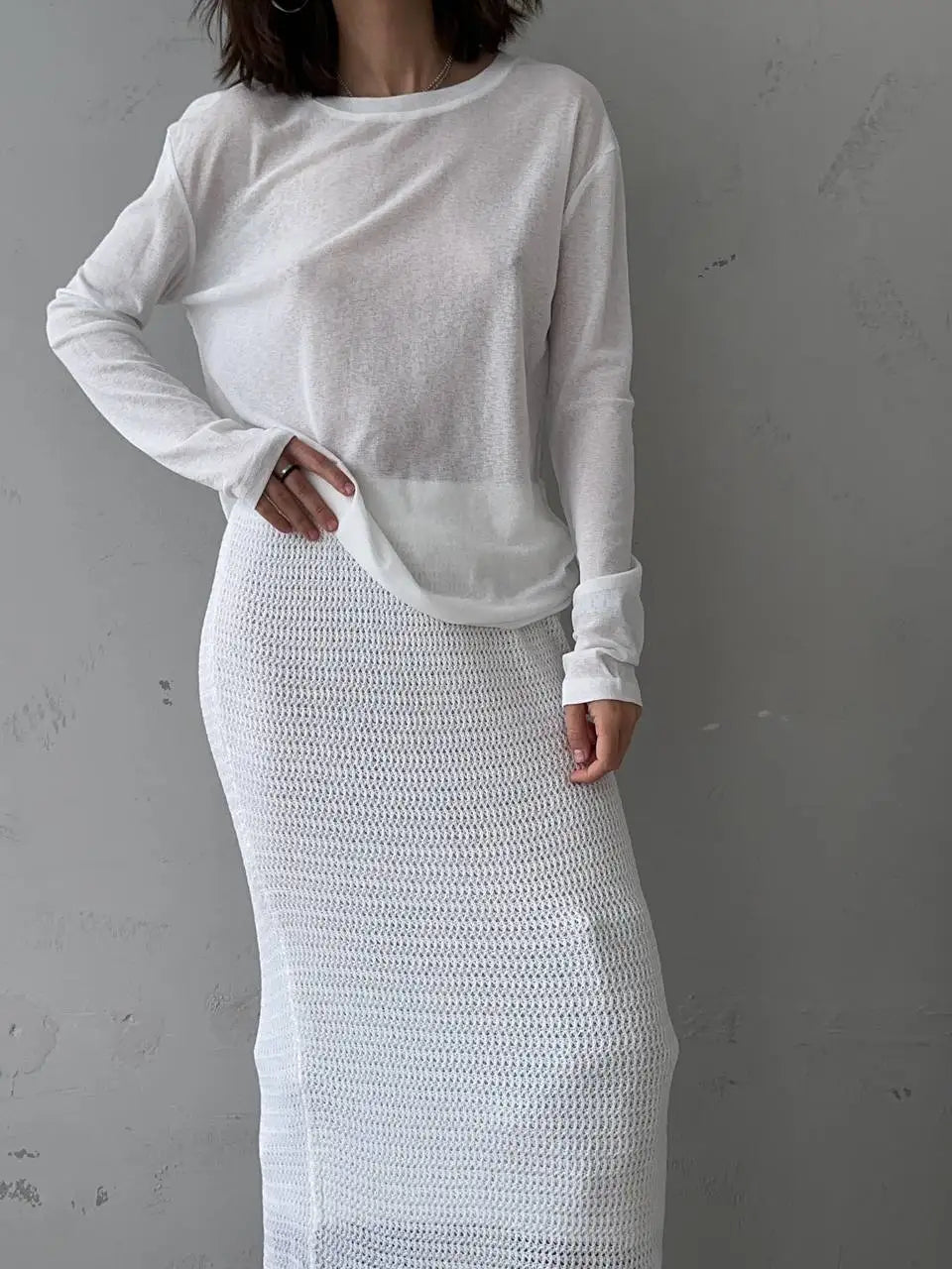 Casual Knitted Soft Woman Tops