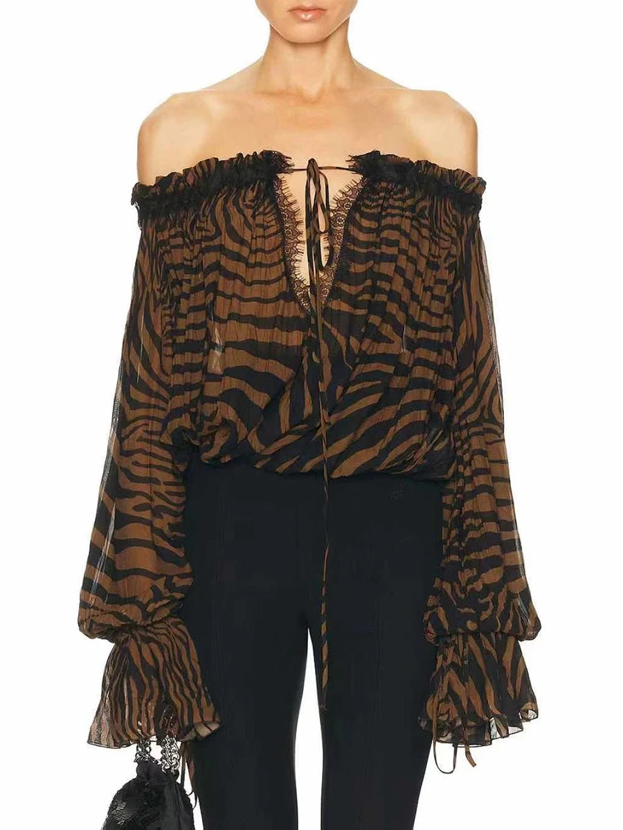 VGH Zebra Print Two piece set for women