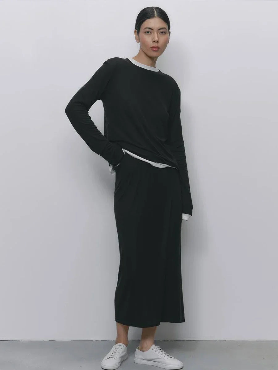 Hirsionsan Modal Soft Loose Sets Dress Women  Tracksuit