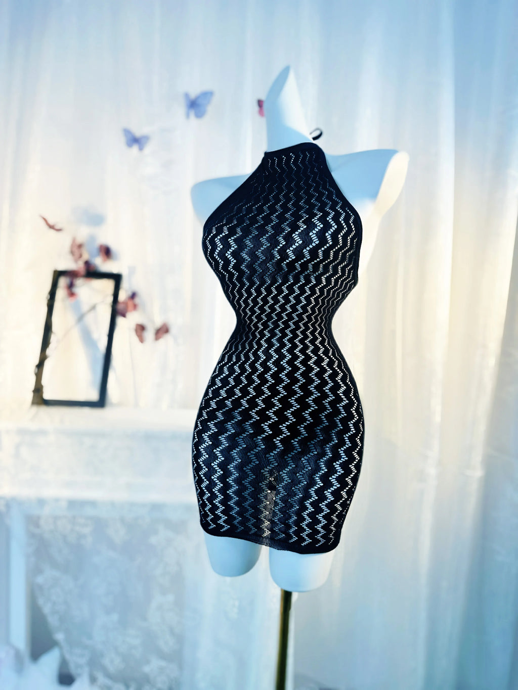Fishnet Cover Up Without Bikini Hollow Out Beachwear