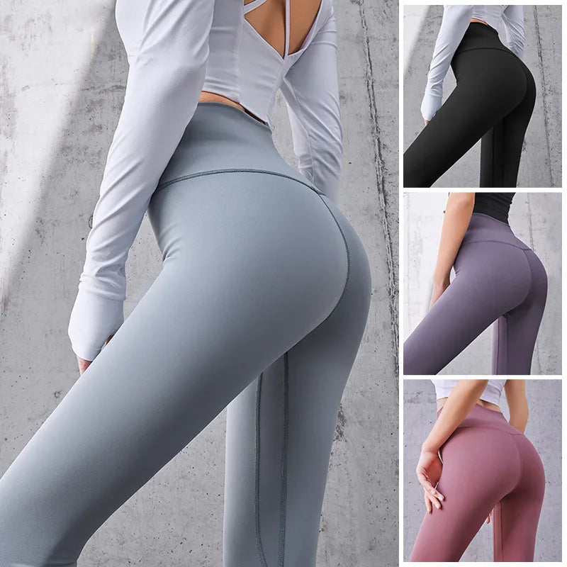 Ribbed Yoga Pants High Waisted Tights