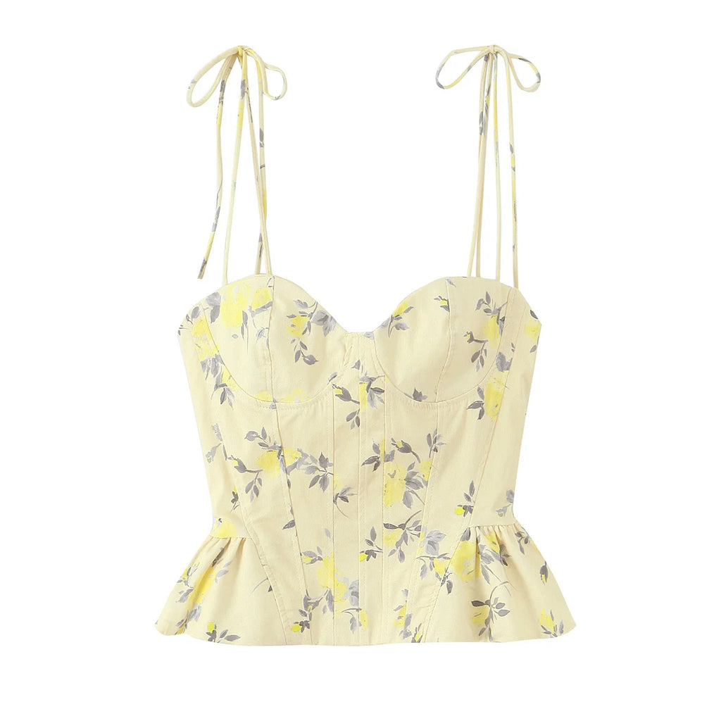 Cami 2026 Summer Floral Printed Tops