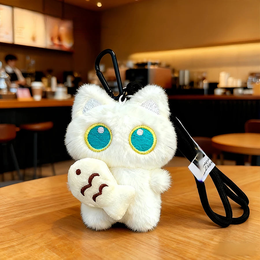 Black Cat Doll Toy Keychain Bag Pendant Charms