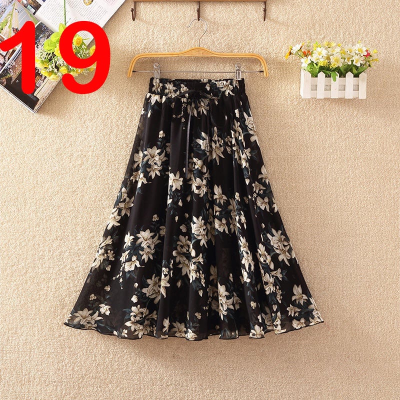 Elegant Summer Chiffon Skirt