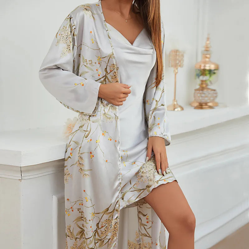 Elegant Ladies' Lace-Up Loungewear Set