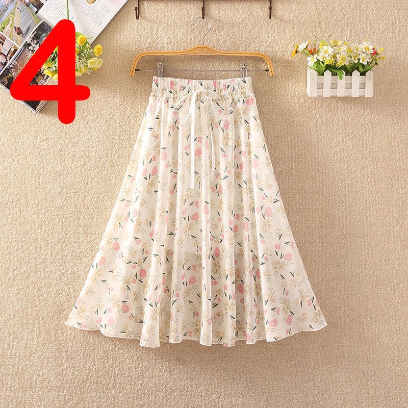 Elegant Summer Chiffon Skirt