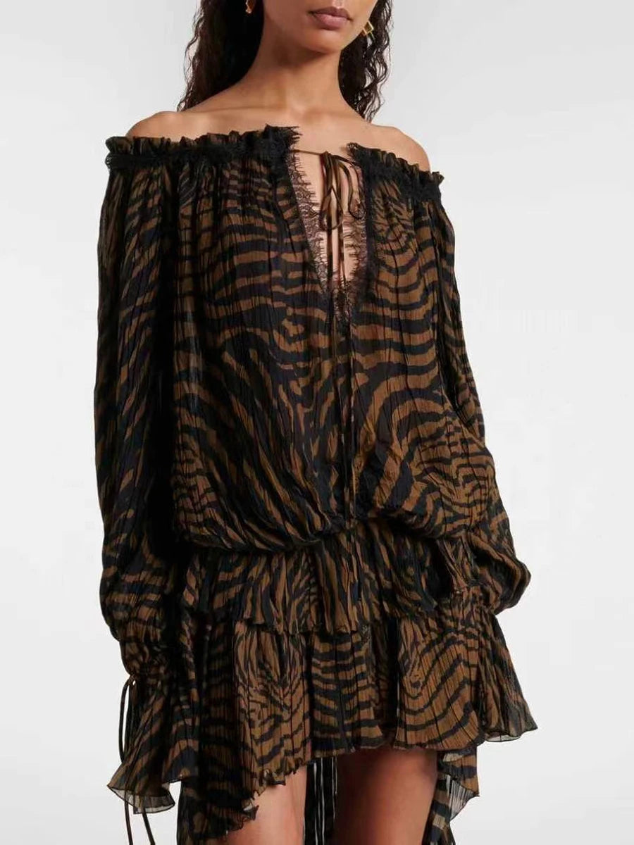 VGH Zebra Print Two piece set for women