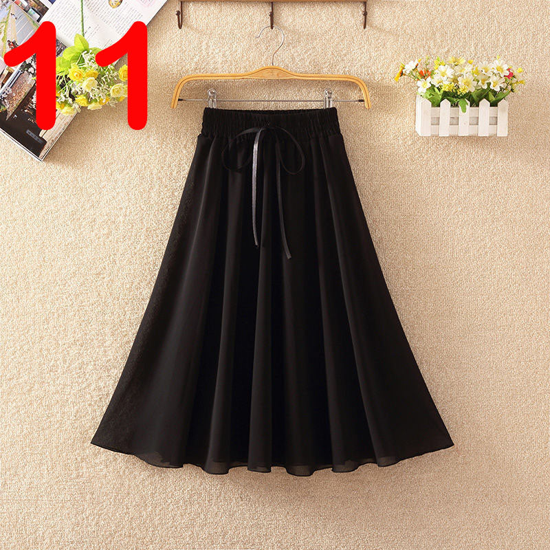 Elegant Summer Chiffon Skirt