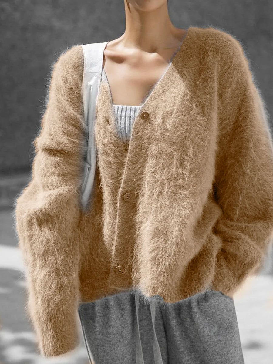 Hirsionsan Long Sleeve Sweater Knitted Outwear