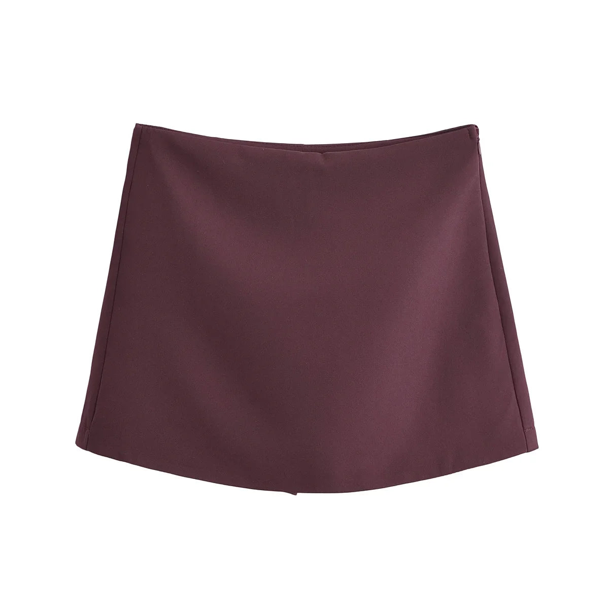 TFMLN Neue Frühling Damen Uni-Skort Mode Causal Seitenreißverschluss Mini-Shorts Röcke Vintage Hohe Taille Streetwear Shorts Röcke