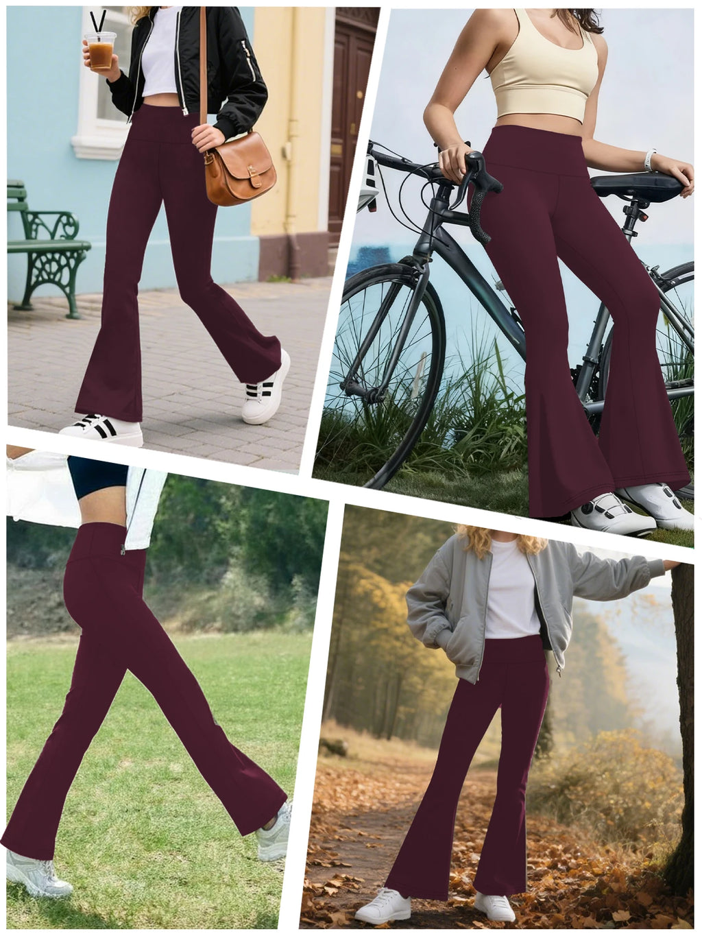 Women's Super Soft Flare Pants Bell Bottoms