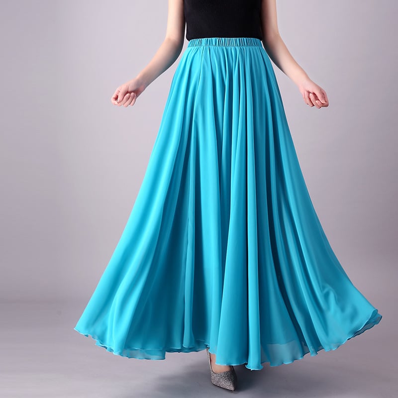 Chic Mid-Length Beach Chiffon Skirt