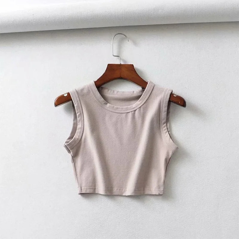 Sommer Vintage Weiß Crop Tops Damen Biker Schwarz Punk Sexy Tank Top Korean Streetwear Cropped Ärmelloses Top Feminino