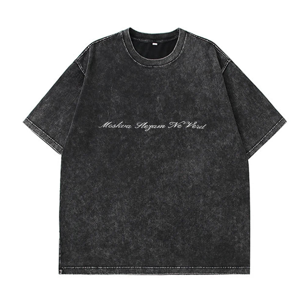 Hirsionsan Y2k 100% Cotton Letter Print T Shirts