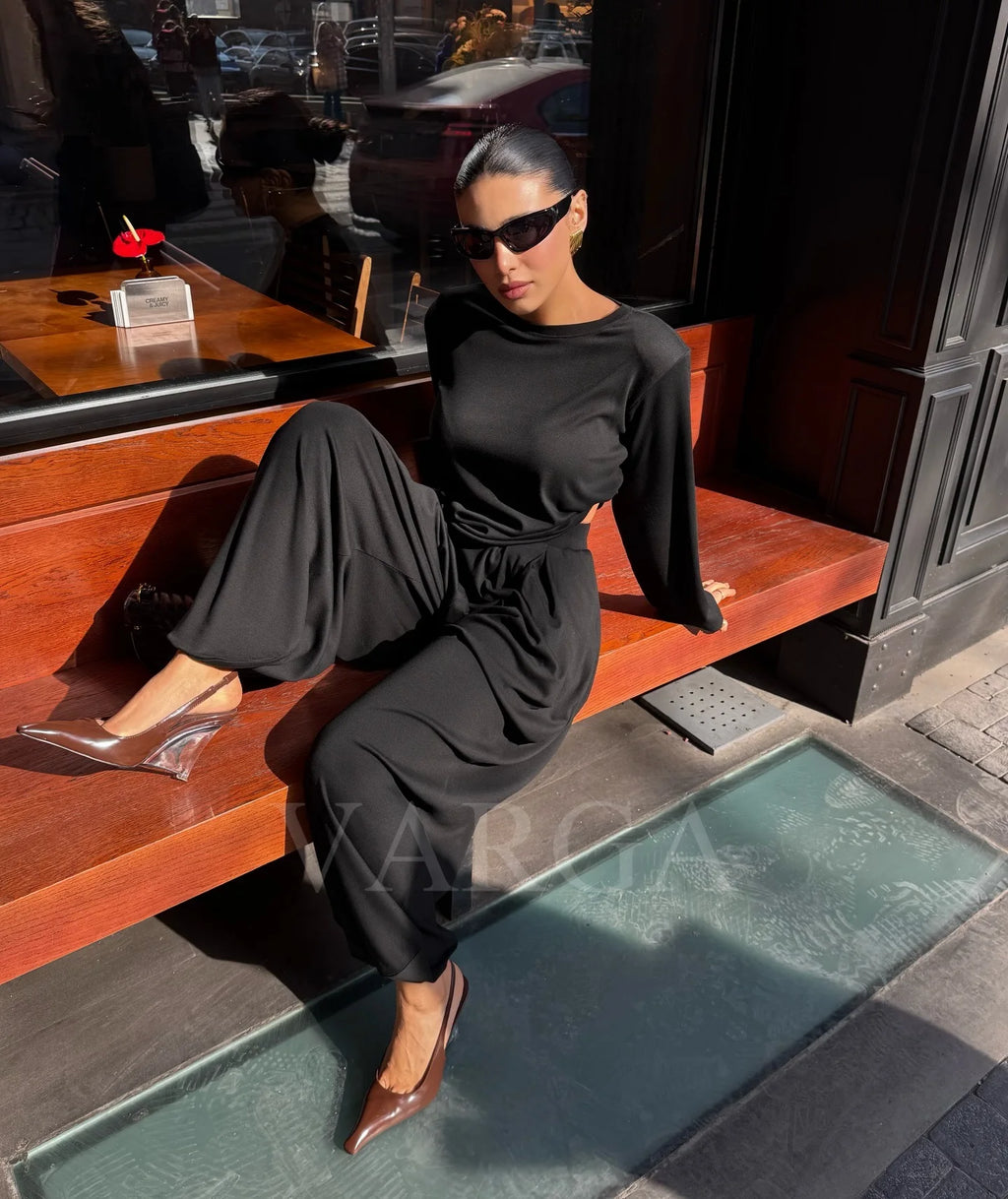 Hirsionsan Modal Soft Loose Sets Dress Women  Tracksuit