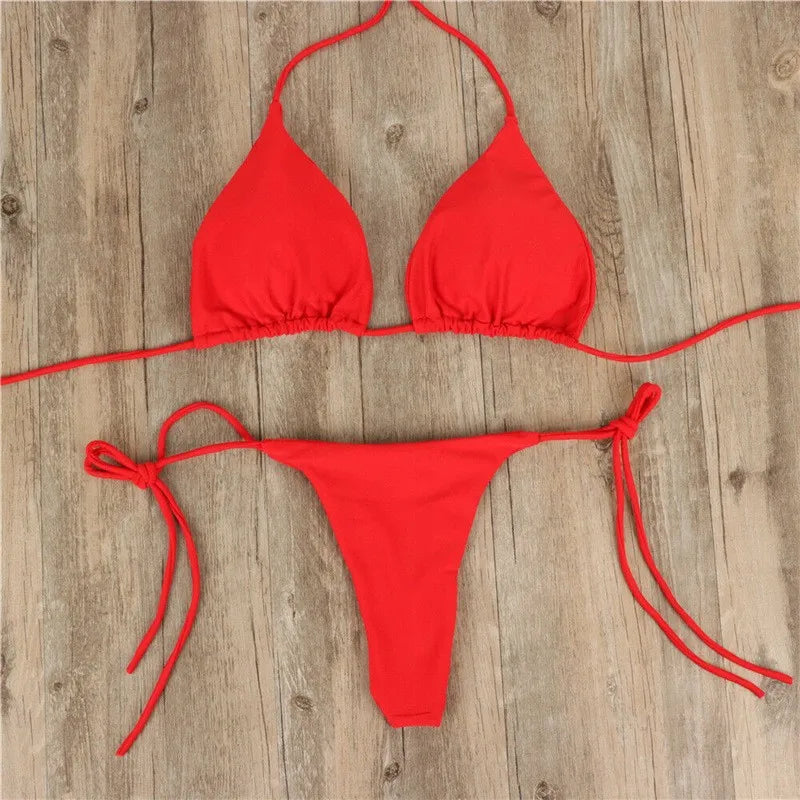 Women Triangle Bikini Set