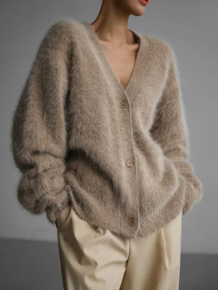 Hirsionsan Long Sleeve Sweater Knitted Outwear
