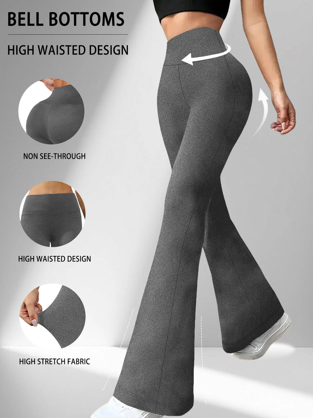 Women's Super Soft Flare Pants Bell Bottoms