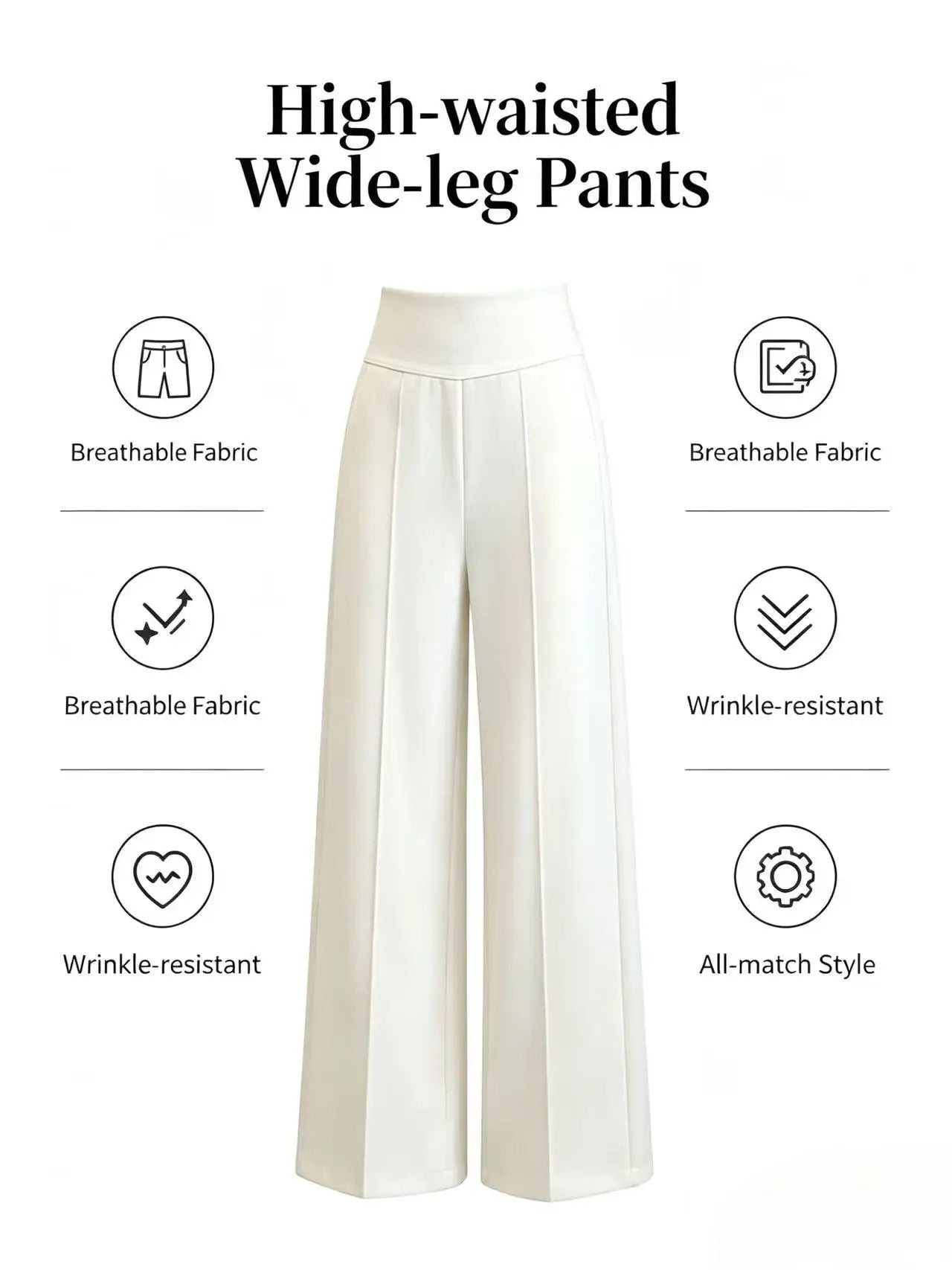Women's loose straight pants,