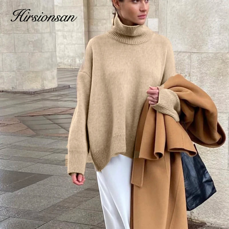 Hirsionsan Chic Turtle Neck Sweater