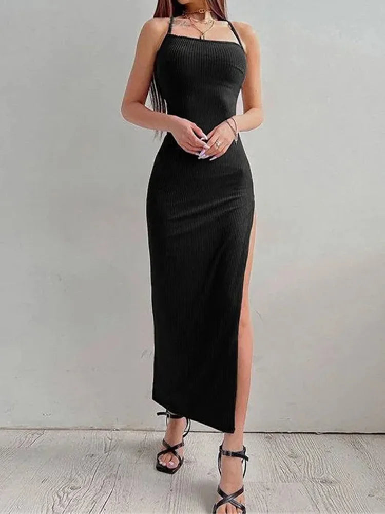 Blackless Spaghetti Strap Dresses