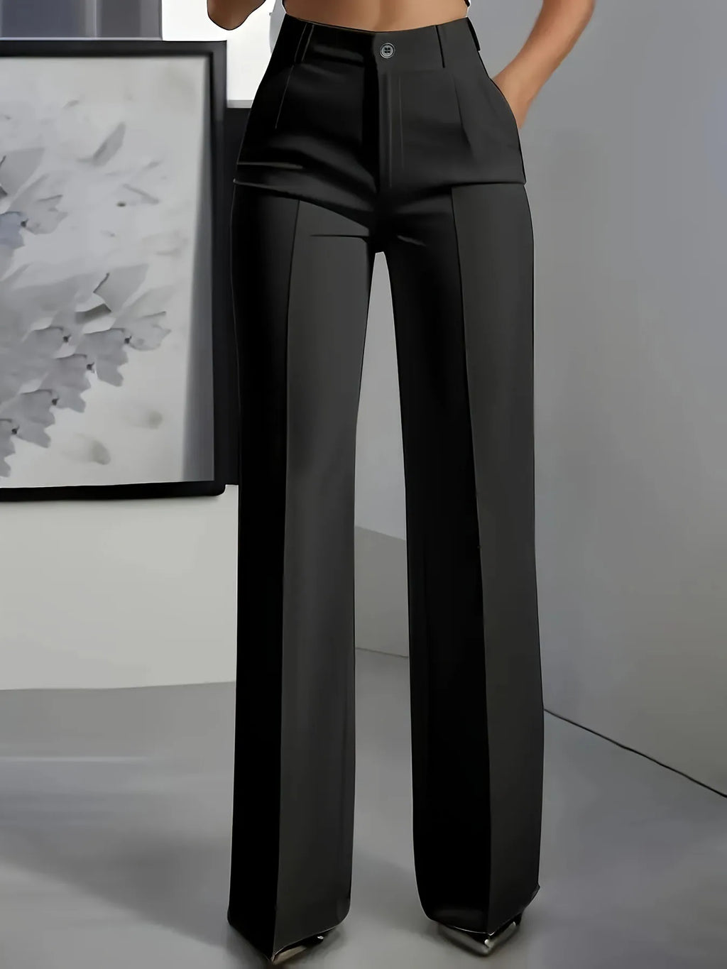 Women's high-waisted suit pants