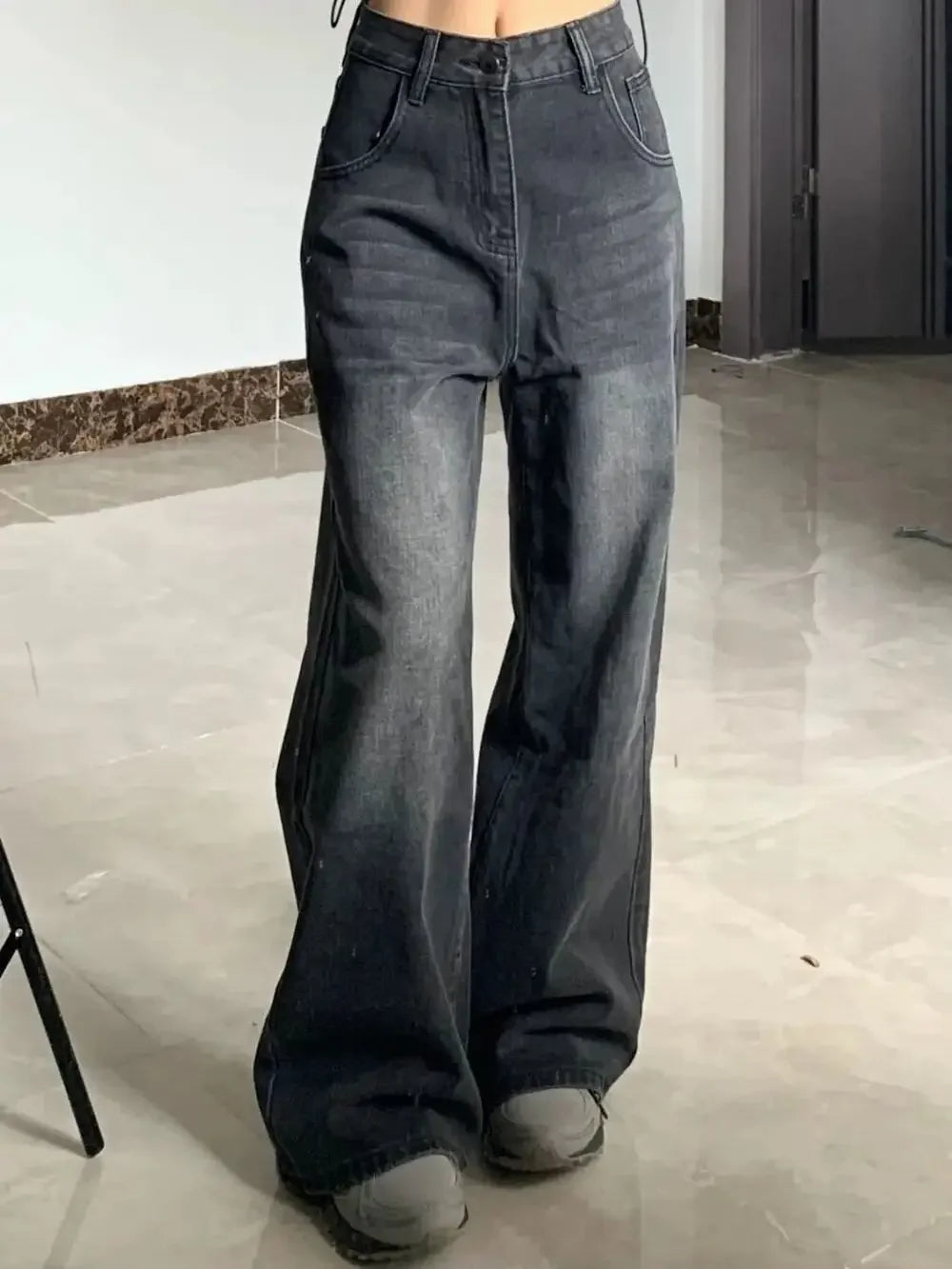 Slimming Jeans for Women Loose-Fit Denim Pants