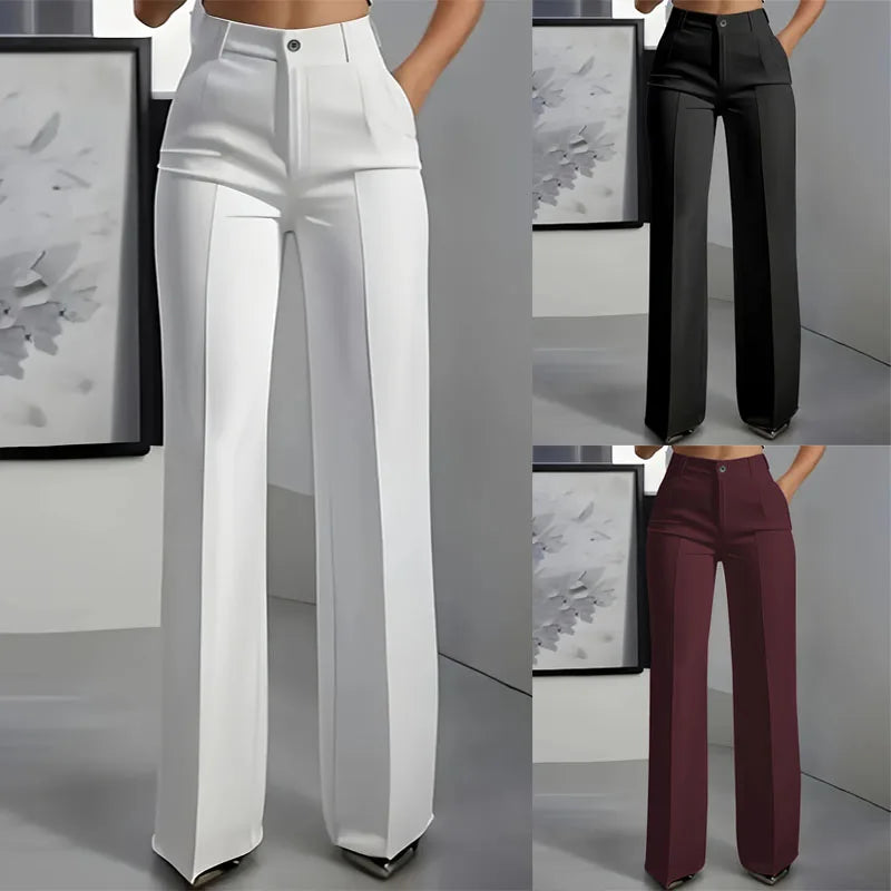 Women's high-waisted suit pants