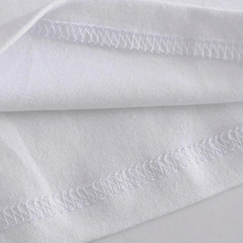 Happy Cursive White Cropped Top