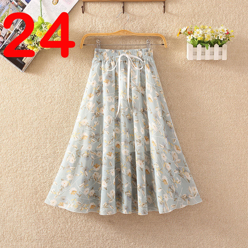 Elegant Summer Chiffon Skirt
