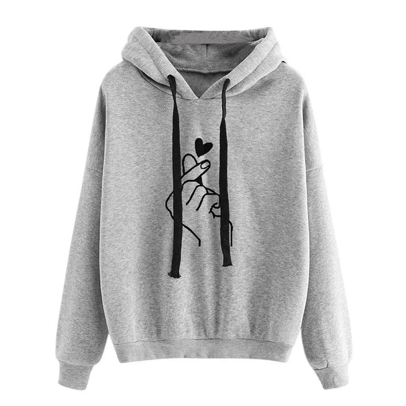 Sweatshirts Top Drawstring Pockets Loose Hoodies