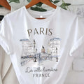 Paris Women Print T-shirt Casual