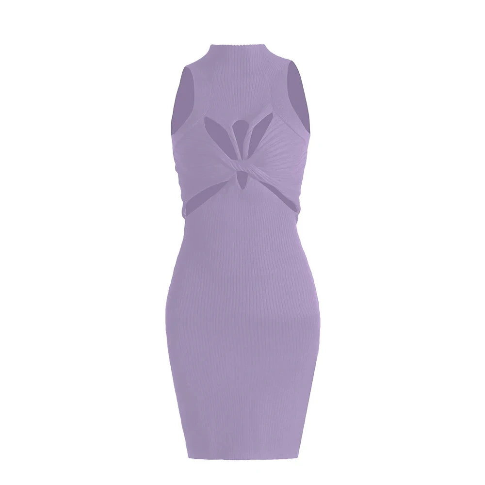 VGH Slimming Hollow Out Short Dress for Women
