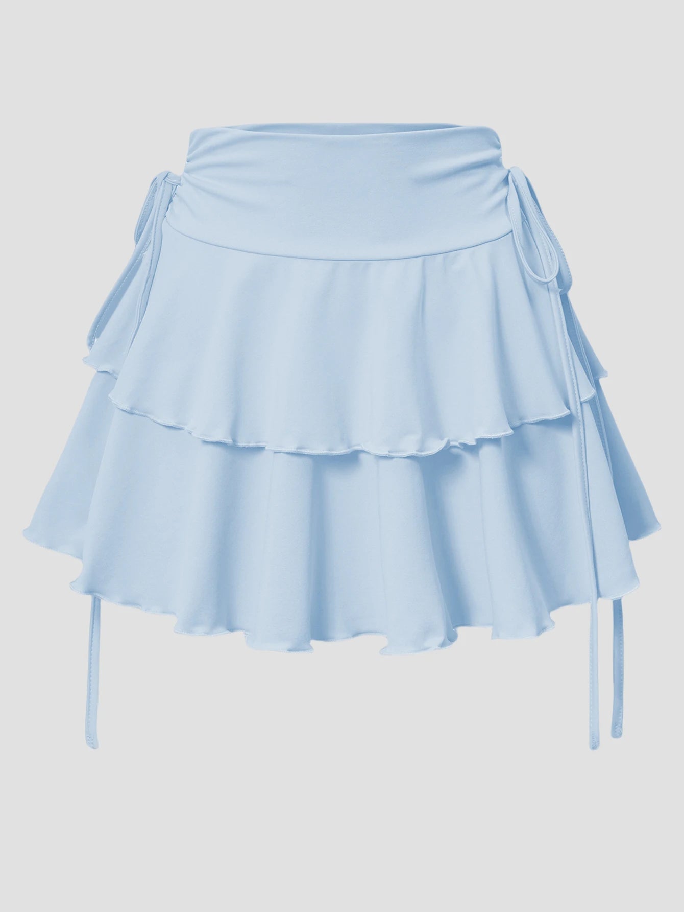 Neuer einfarbiger Rock Damen Sommer Mode Outdoor Vielseitig Hohe Taille Schmal Geschnitten Elastischer Bund Kurzer Rock Ware Auf Lager
