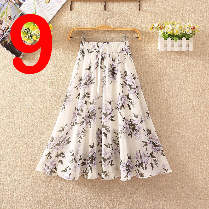 Elegant Summer Chiffon Skirt