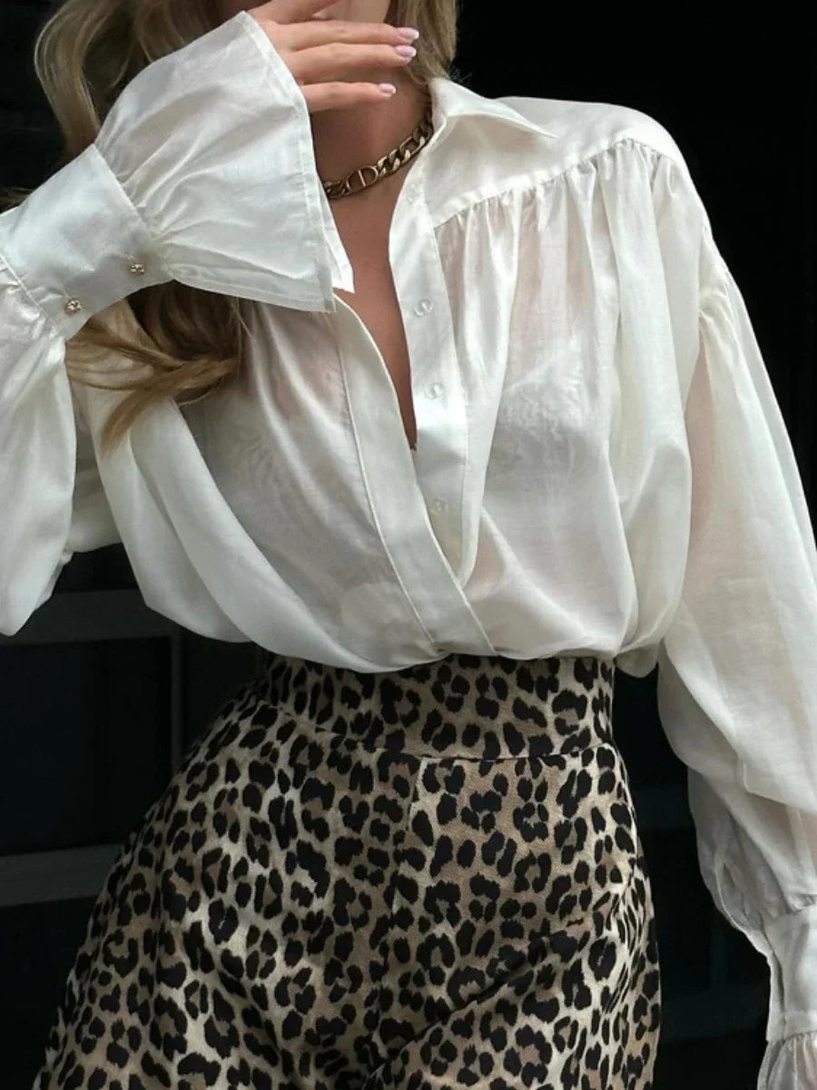 Flare sleeve Top Long Sleeved Shirt