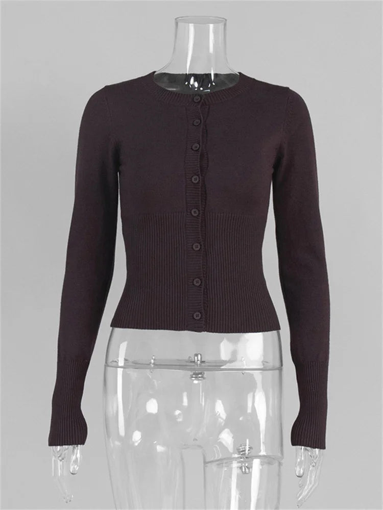 Tossy lässige Strickjacke für Damen, langärmlig, gerippt, Patchwork, schmal, elegant, locker, kurze Oberteile, Damenstrickjacke