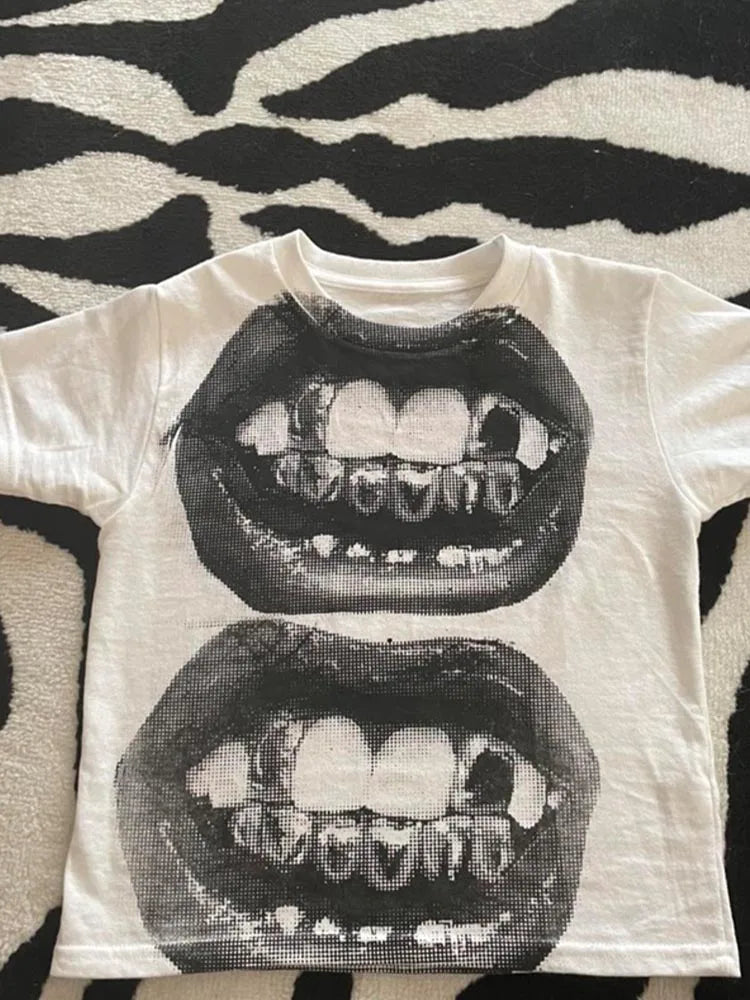 Gothic Street T-shirt Women's Summer