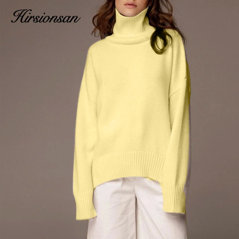 Hirsionsan Chic Turtle Neck Sweater