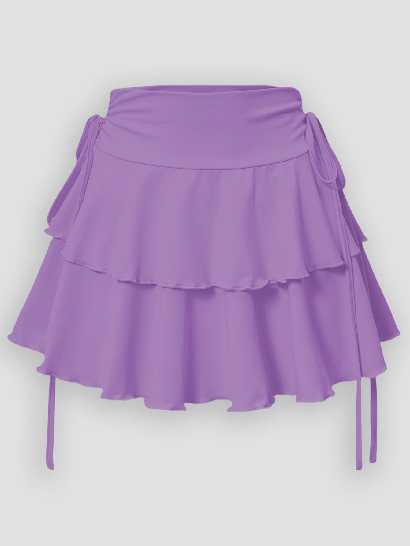 Neuer einfarbiger Rock Damen Sommer Mode Outdoor Vielseitig Hohe Taille Schmal Geschnitten Elastischer Bund Kurzer Rock Ware Auf Lager