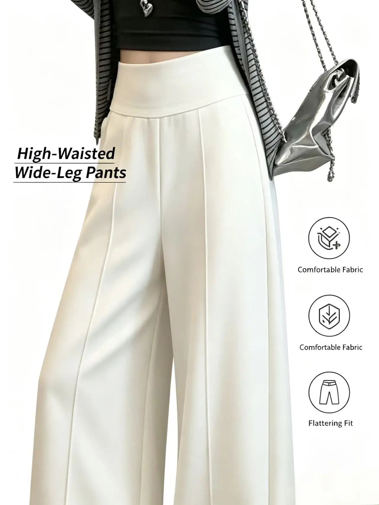Women's loose straight pants,