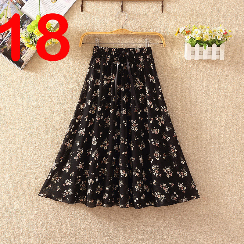 Elegant Summer Chiffon Skirt