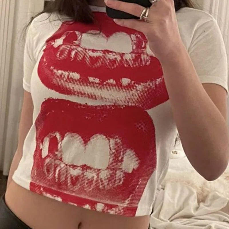Gothic Street T-shirt Women's Summer