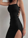 Blackless Spaghetti Strap Dresses