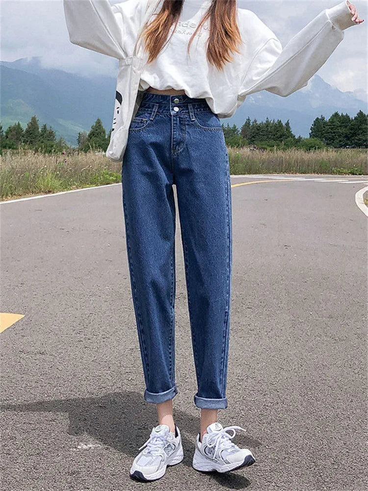 loose woman denim jeans Pants trousers