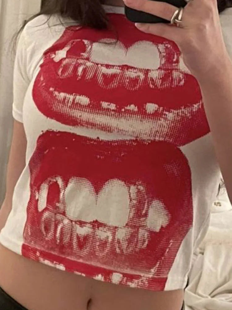 Gothic Street T-shirt Women's Summer
