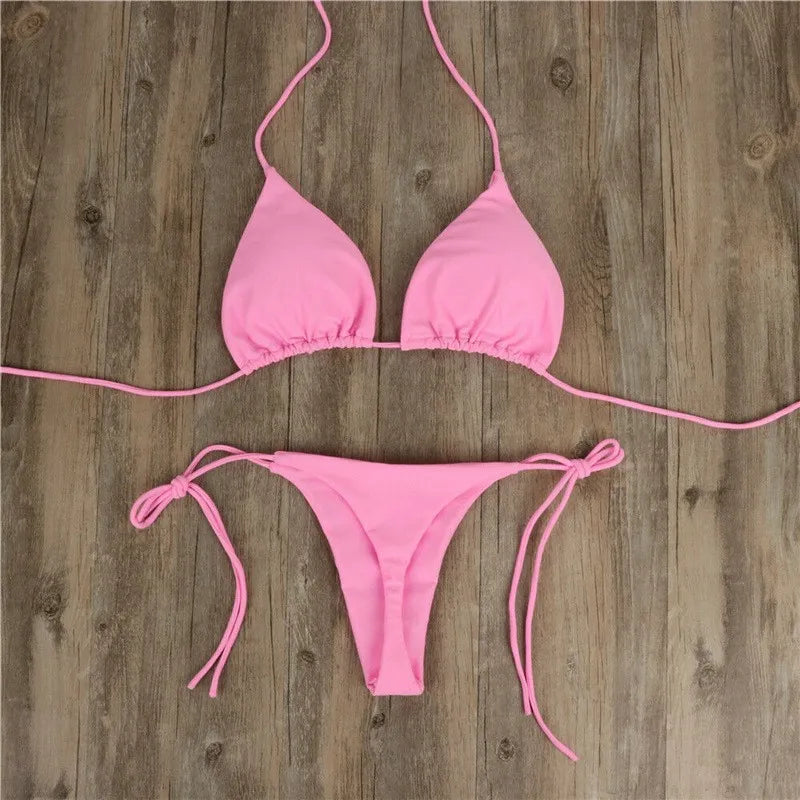 Women Triangle Bikini Set