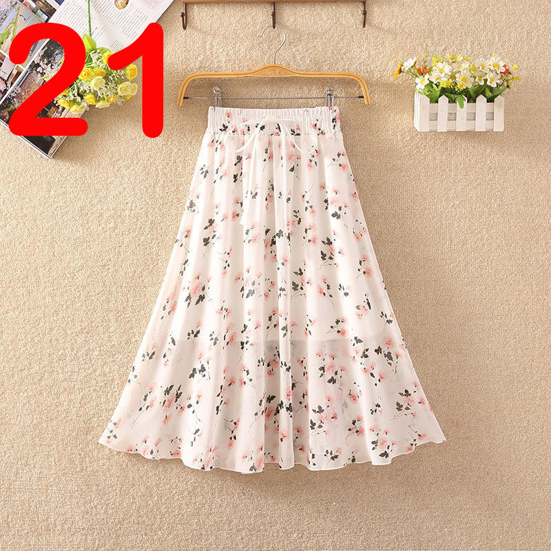 Elegant Summer Chiffon Skirt