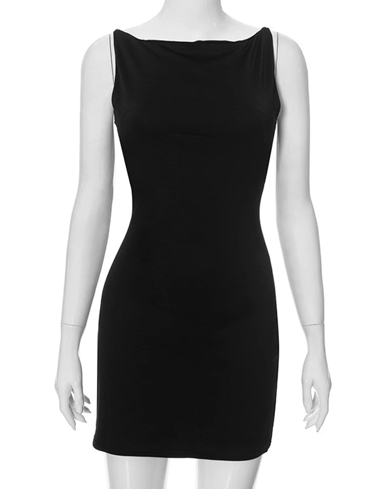 Women's Sleeveless Mini Wrap Dress