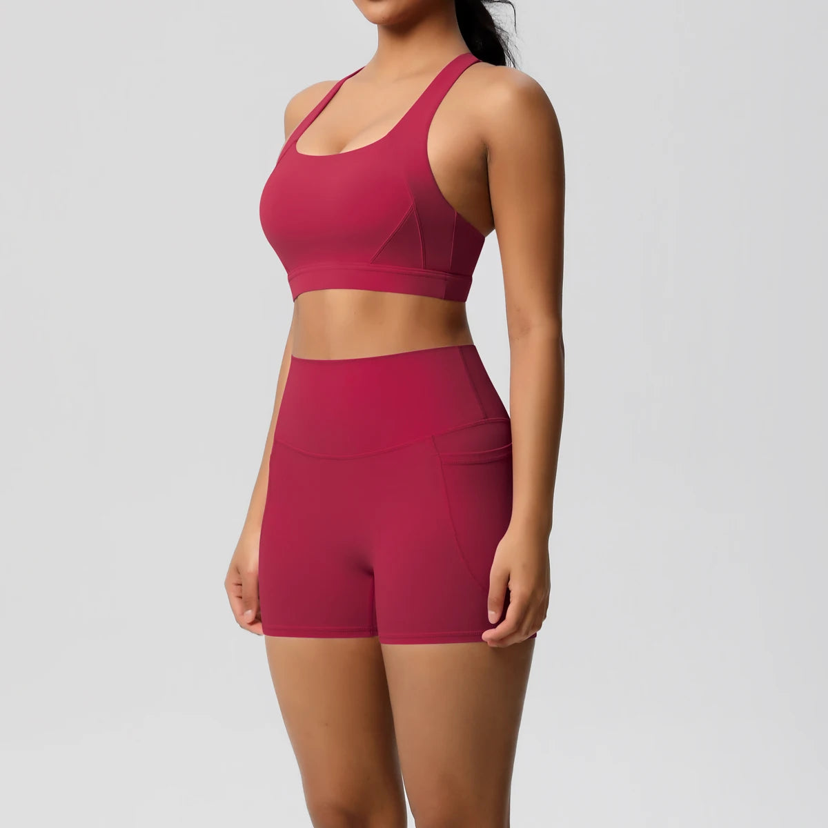 2PCS Sportswear With Pocketed Yoga Set Leggings